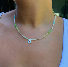 Load image into Gallery viewer, Beaded Initial Necklace