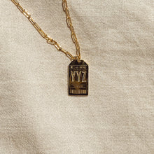 Load image into Gallery viewer, Limited Edition YYZ Luggage Tag Necklace (Sterling Silver)
