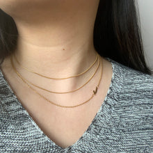 Load image into Gallery viewer, Dainty Sideway Initial Necklace