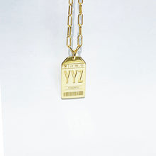 Load image into Gallery viewer, Limited Edition YYZ Luggage Tag Necklace (Sterling Silver)
